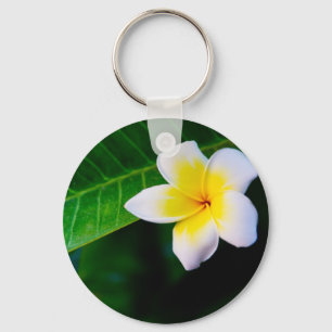 Plumeria Key Ring