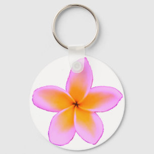 Plumeria Key Ring