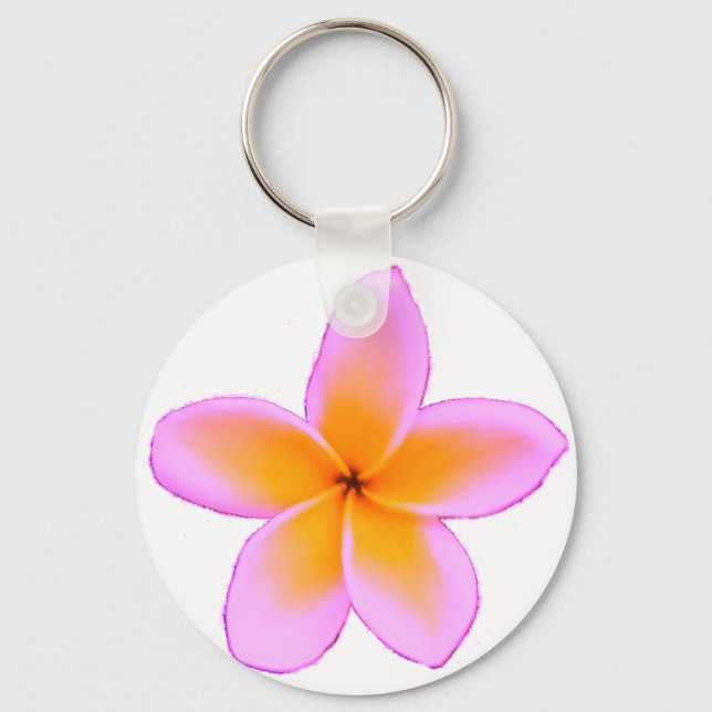 Plumeria Key Ring (Front)