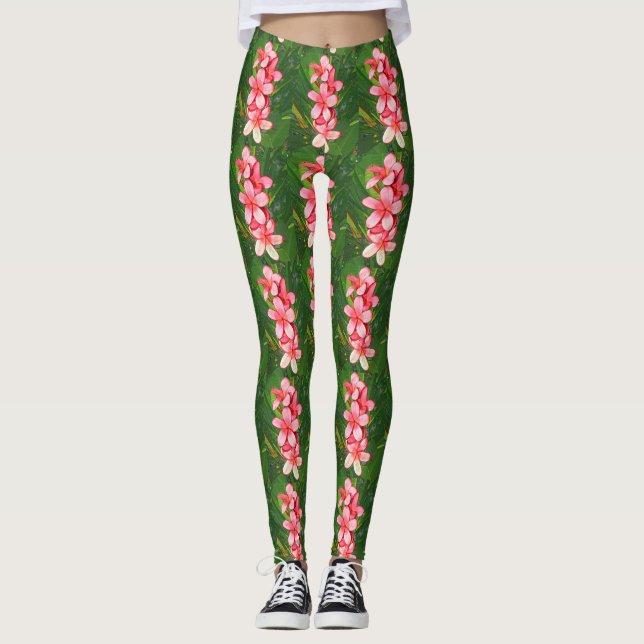 Plumeria Leggings (Front)