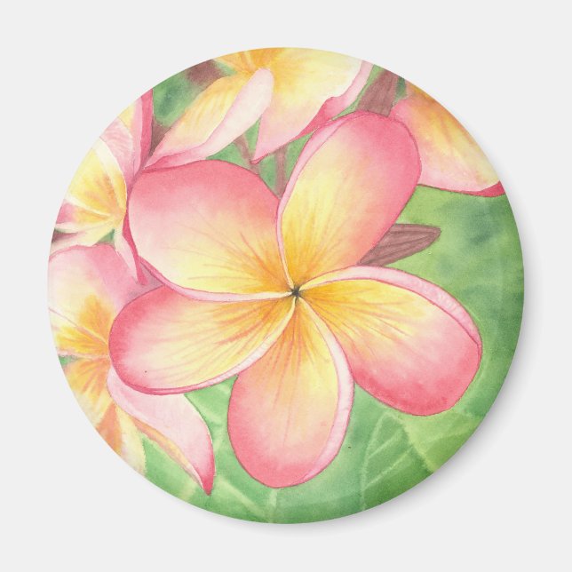 Plumeria Magnet (Front)