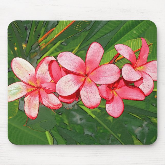 Plumeria Mouse Pad (Front)