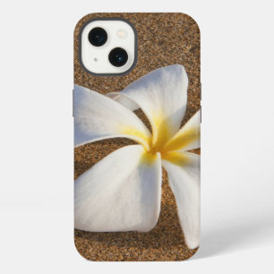 Plumeria on sandy beach, Maui, Hawaii, USA iPhone Case