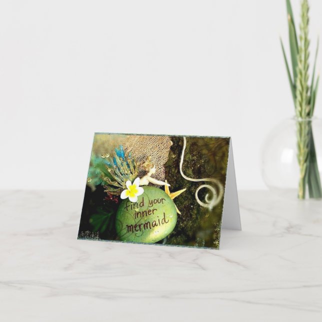 Plumeria Photo Art Notecard (Front)