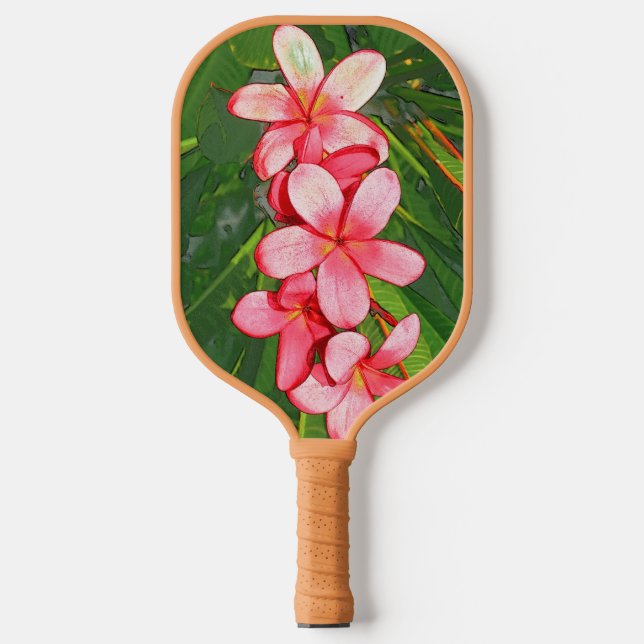 Plumeria Pickleball Paddle (Front)