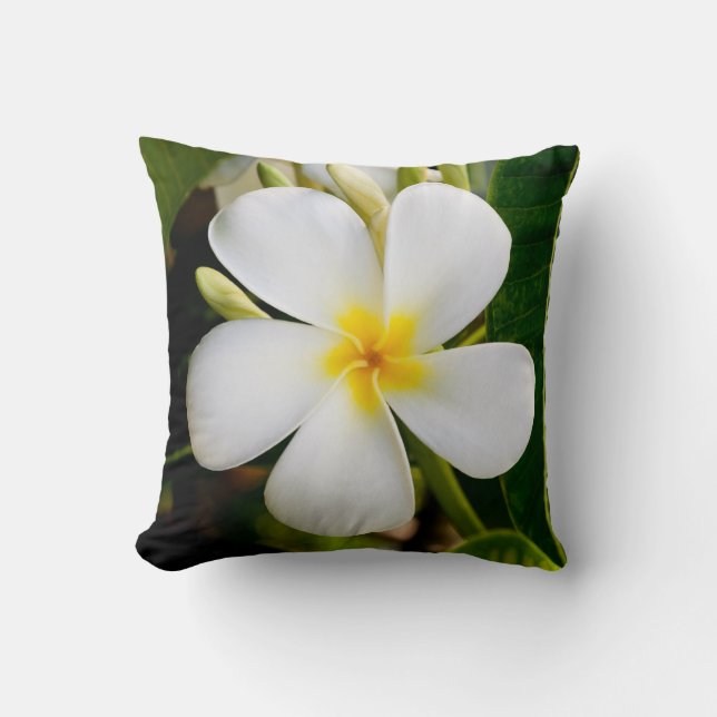 Plumeria Pillow (Front)