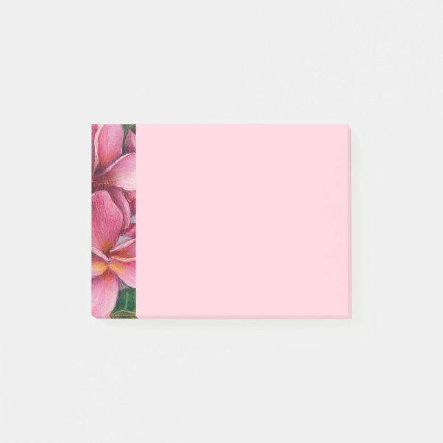 Plumeria Post It Notes (Front)