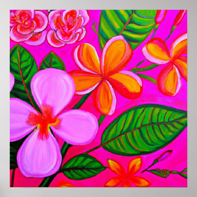 Plumeria Punch Poster (Front)