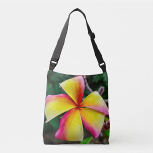 Plumeria rubra crossbody bag