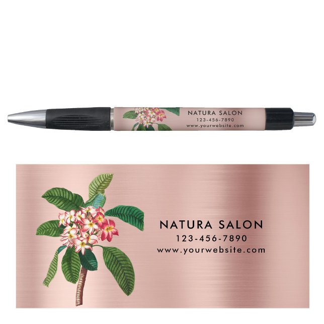 Plumeria Salon Business Promotional Rose Gold  (Plumeria Salon Business Promotional Rose Gold Pen)