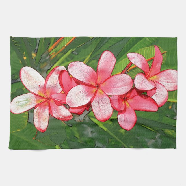 Plumeria Tea Towel (Horizontal)