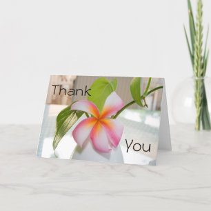 Plumeria Thank You Card