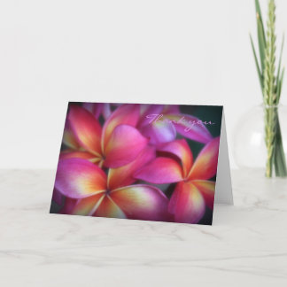 Plumeria Thank You Note Card