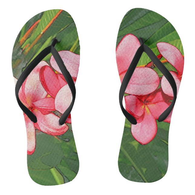 Plumeria Thongs (Footbed)