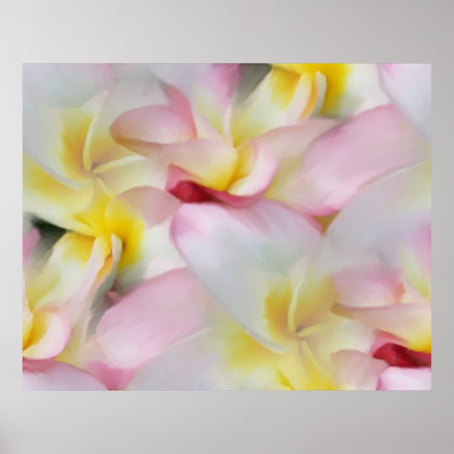 Plumeria Watercolor Print (Front)
