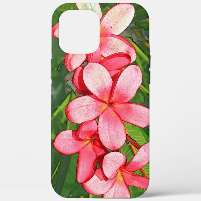 Plumerias Case-Mate iPhone Case (Back)