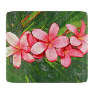 Plumerias Cutting Board
