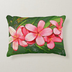 Plumerias Decorative Cushion