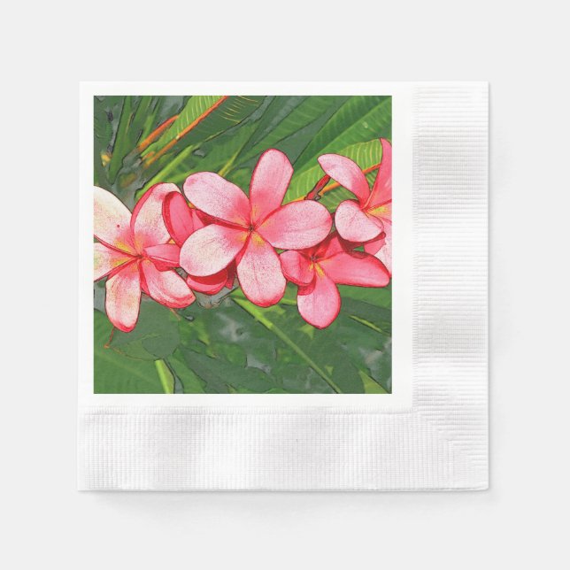 Plumerias Napkin (Front)