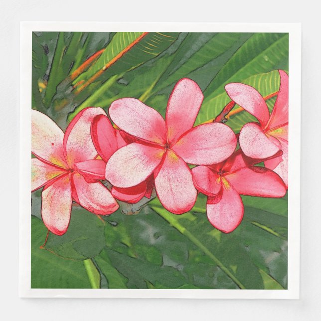 Plumerias Napkin (Front)
