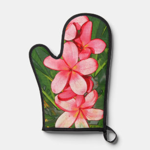 Plumerias Oven Mitt