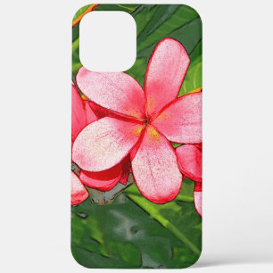 Plumerias pink iPhone 12 pro max case