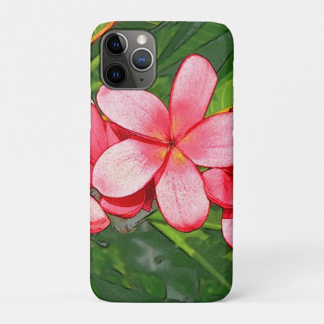 Plumerias pink   Case-Mate iPhone case (Back)