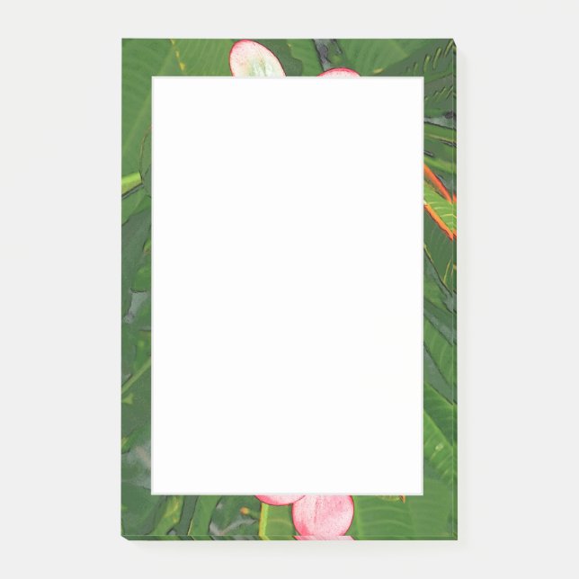 Plumerias  post-it notes (Front)