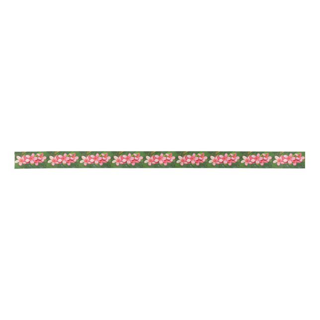 Plumerias Satin Ribbon (Front)