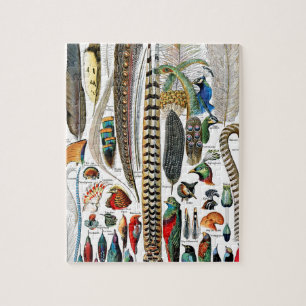 Plumes by Adolphe Millot Jigsaw Puzzle