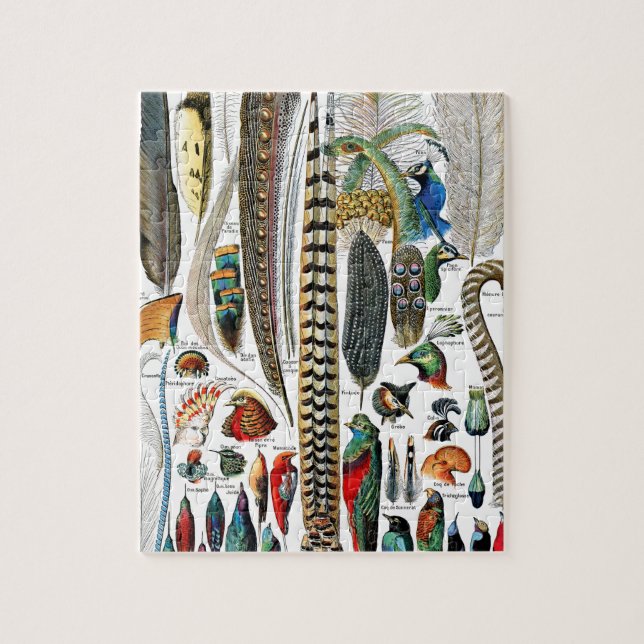 Plumes by Adolphe Millot Jigsaw Puzzle (Vertical)