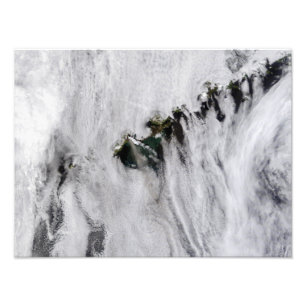 Plumes from Okmok Volcano, Aleutian Islands Photo Print