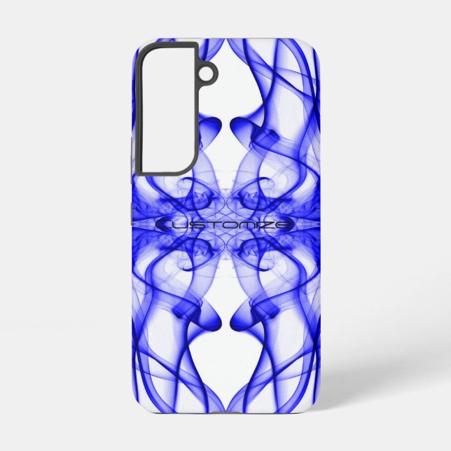 Plumes of Blue Smoke Custom on white Samsung Galaxy S22 Case (Back)