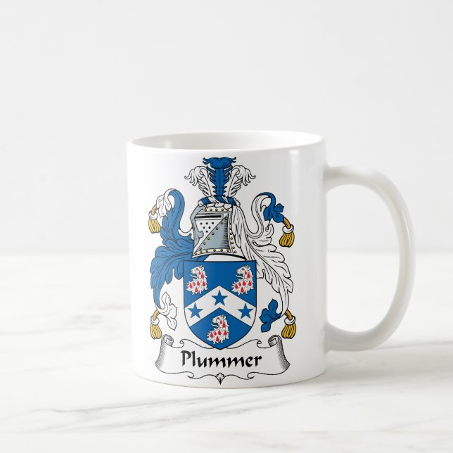 Plummer Family Crest Coffee Mug (Right)