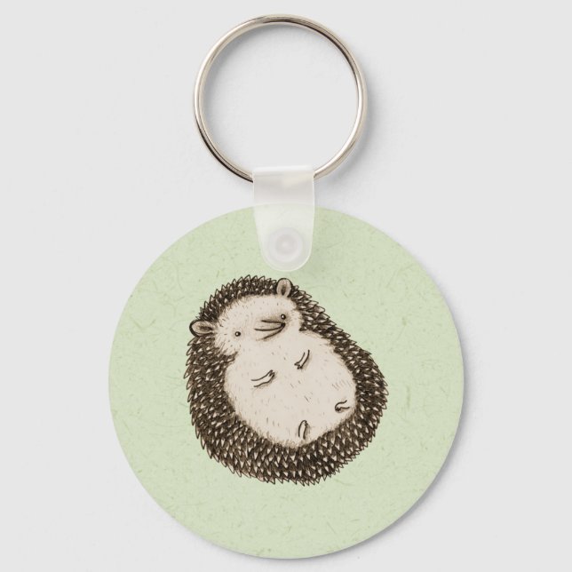 Plump Hedgehog Key Ring (Front)