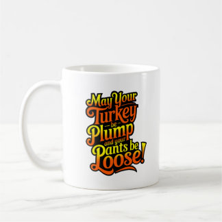 Plump Turkey, Cartoon Diva Turkey, Mug