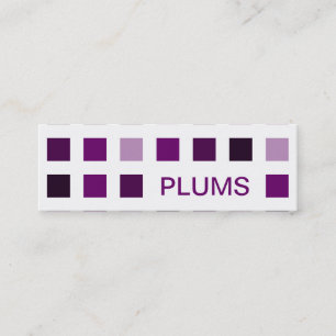 PLUMS (mod squares) Mini Business Card