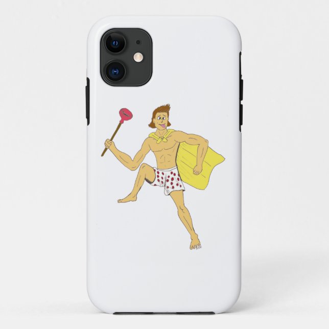 plunger and underwear guy  Case-Mate iPhone case (Back)