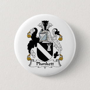 Plunkett Family Crest 6 Cm Round Badge