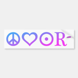 PLUR BUMPER STICKER