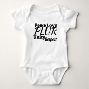 PLUR - Peace, Love, Unity, Respect Baby Bodysuit