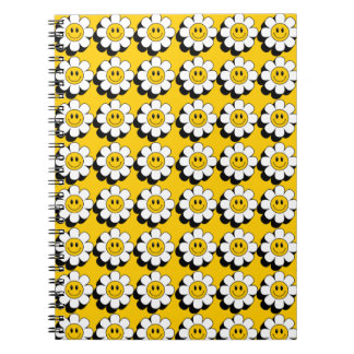 Plural Smiley Face Flower Notebook