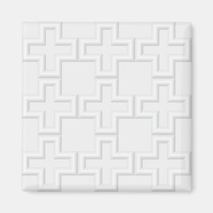 Plus Embossed Surface Pattern Magnet