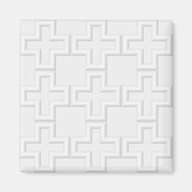 Plus Embossed Surface Pattern Magnet (Front)