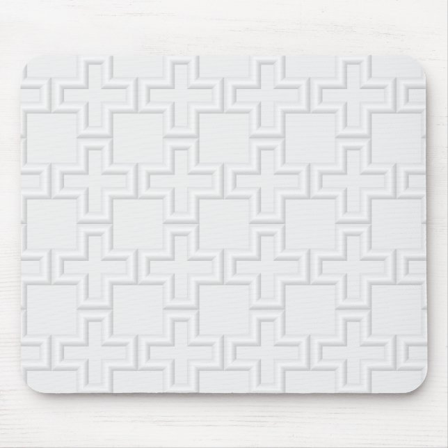 Plus Embossed Surface Pattern Mouse Pad (Front)