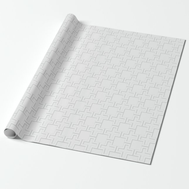 Plus Embossed Surface Pattern Wrapping Paper (Unrolled)