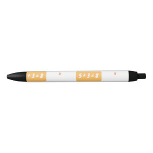 Plus five learning black ink pen