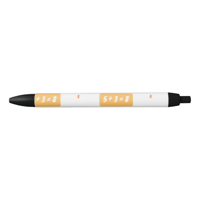 Plus five learning black ink pen (Front)