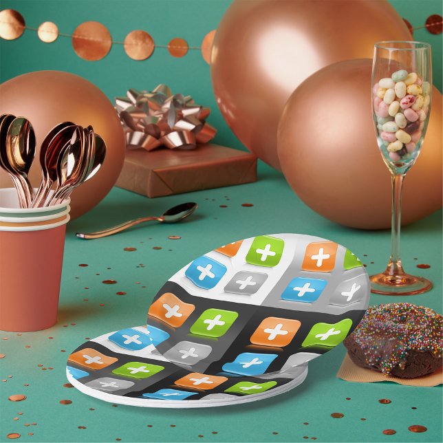 Plus Icons Paper Plates (Creator Uploaded)