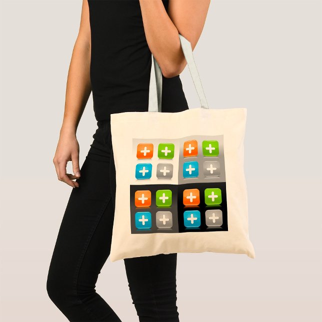 Plus Icons Tote Bag (Creator Uploaded)